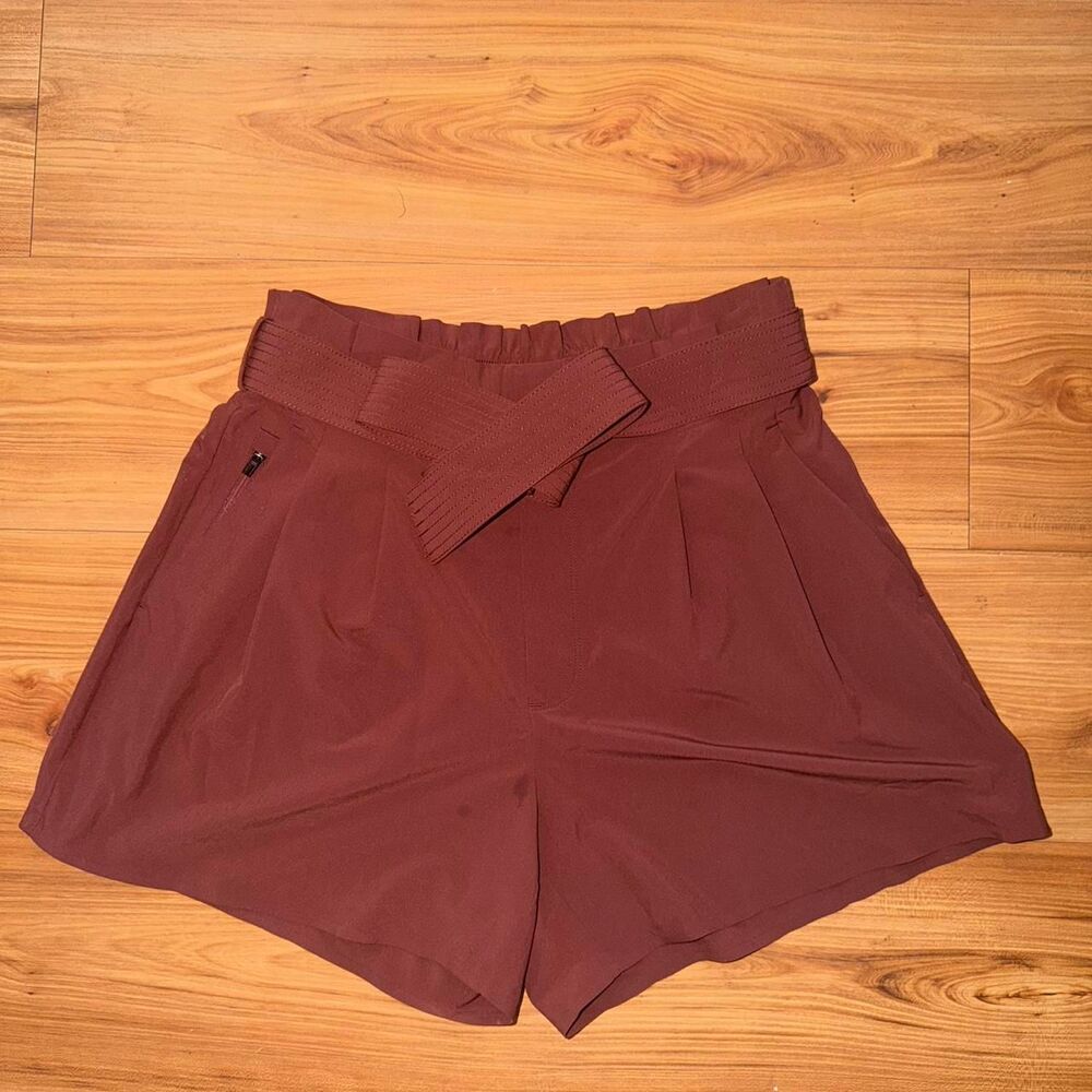 Athleta Women's Burgundy and Brown Shorts
